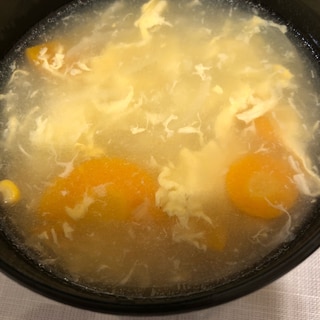 にんじん玉ねぎコーンの中華スープ